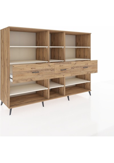 Kronos Dolap 9 Raflı 3 Çekmeceli 220x59x163 Çam-aytaşı/çam Aytası/atlas Çam - Atlas Çam Kronos Dolap 9 Raflı 3 Çekmeceli 220x59x163 Çam-aytaşı/çam Aytası/atlas Çam - Atlas Çam