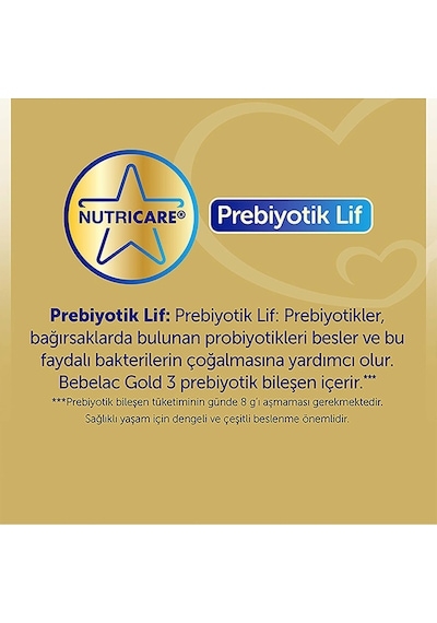 Bebelac Gold 3 Çocuk Devam Sütü 1 Yaş+  350 G