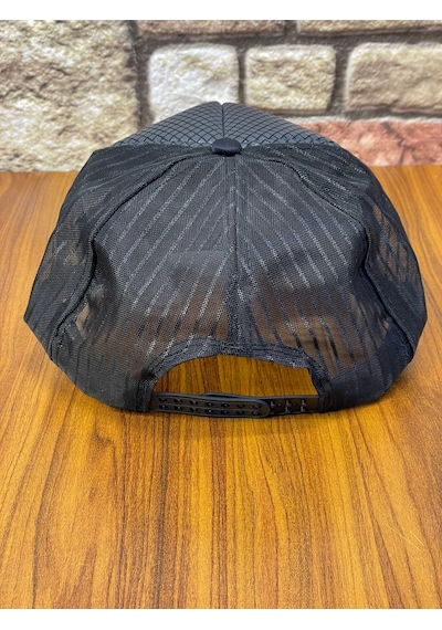 Hamze Trucker Model Baskılı Hafif Yazlık Beyzbol Cap Şapka Siyah - Beyaz
