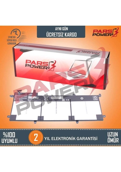 Asus Uyumlu Ux305La-Fb025T Notebook Batarya - Pil Pars Power 11.31V 4780Mah.