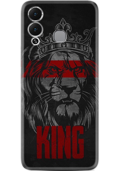 Infinix Hot 12 Play Kılıf Resimli Desenli Silikon Platinium Series King 1894