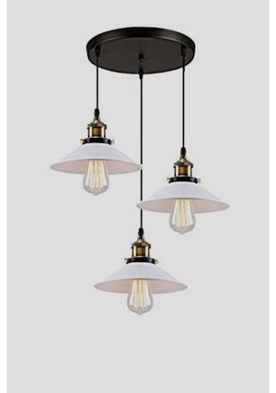 Mylights Retro Rustik Üçlü Metal Sarkıt Rustik Avize