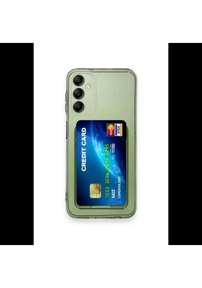 Samsung Galaxy M15 Kılıf Kart Şeffaf Silikon - Şeffaf