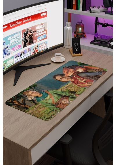 Split Fiction Kaymaz Dikişli Kauçuk Oyuncu Mousepad V3 - 70x30 Xl Gaming Mouse Pad Fare Altlığı