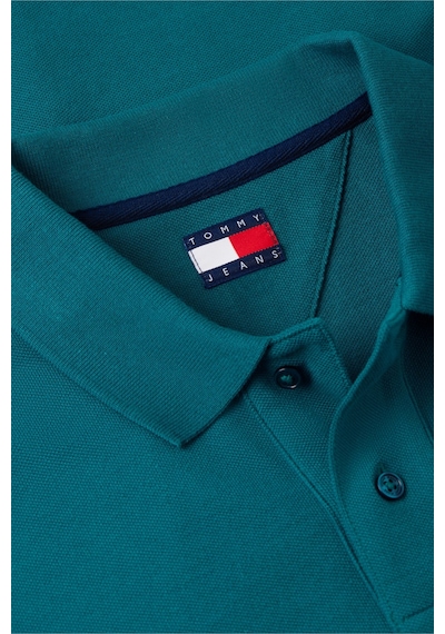 Tommy Hilfiger Erkek Yeşil Essential Pique Polo Yaka T-shirt-16256