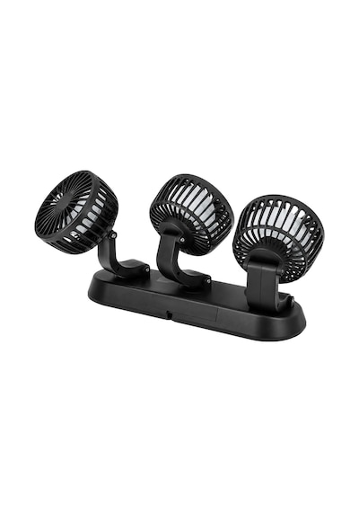 Nekuba Fan10 Mini Araç Vantilatörü, 12 Volt Dc, Çakmaklık Bağlantılı, Plastik, Araç Numaratörlü 3 Lü Set