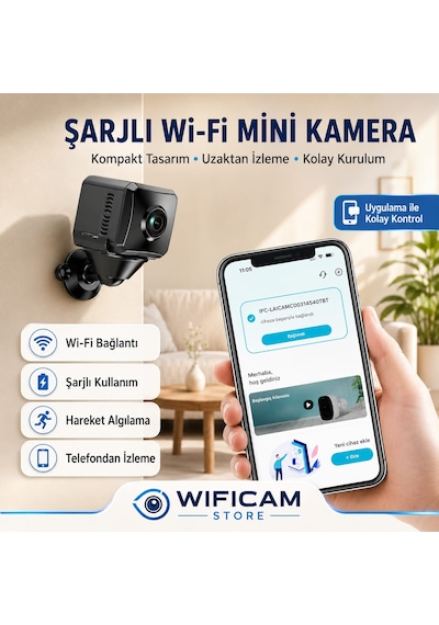 Balık Gözü Lens Geniş Açı Mini Wifi Kamera