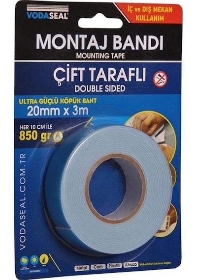 Vodaseal Çift Taraflı Montaj Bant 20 3mt