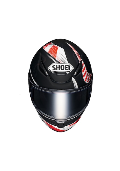 Shoeı Nxr 2 Knee Down Tc-5 Kapalı Kask Beyaz - Kırmızı - Siyah