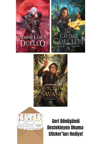 Vampir Lordu İle Düello + Girdap Görüleri Girdap Günlükleri Birinci Kitap Ciltli + Çiftçinin Savaşı Altın Muhafızlar Serisi 3