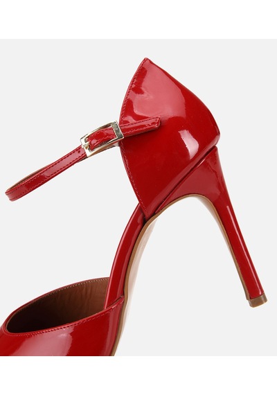 Hotiç Kadın Rugan Deri Kırmızı Bilekten Bağlamalı Stiletto 01ayh321930a750 01ayh321930a750