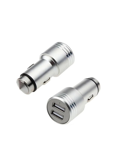 Araç Çakmaklık Telefon Şarjı 2 Port Usb Metal 5V 3.1A Şarj Cihazı