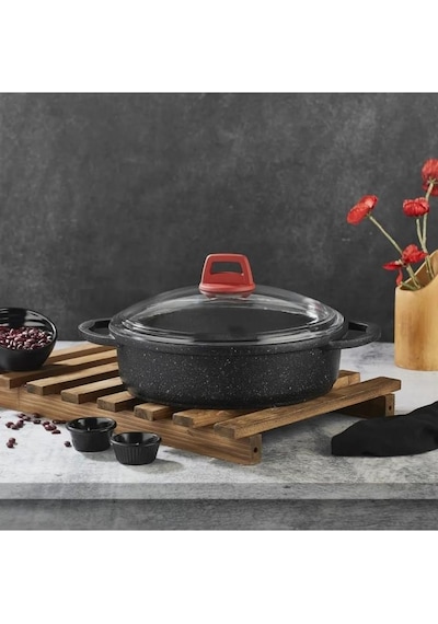 Gülsan Granit Döküm Karnıyarık 30 Cm Siyah