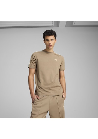 Puma T7 Erkek Kahverengi Yuvarlak Yaka Tişört Kahverengi