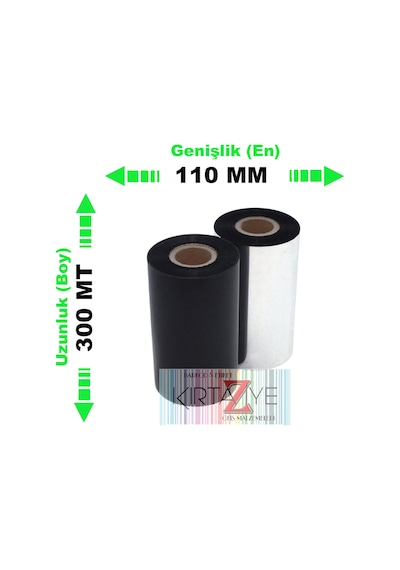 110 Mm X 300 M Wax Ribon 5'li Paket Diğer