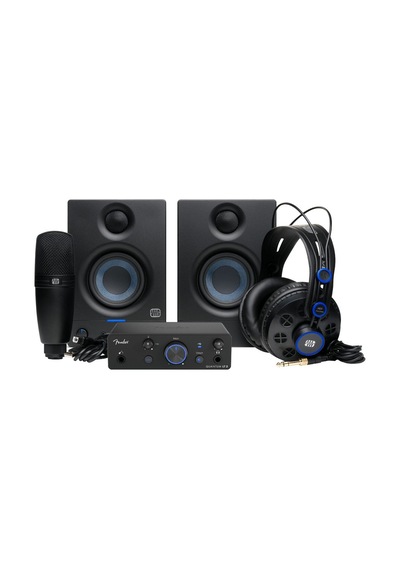 Fender Quantum Complete Fender Quantum Lt 2 Ses Kartı, Eris 3.5 Gen 2 Stüdyo Monitörleri, M7 Mkıı Mikrofon, Hd7 Kulaklık Ve Fender Studio Pro Yazılımdan Oluşan Kayıt Paketi