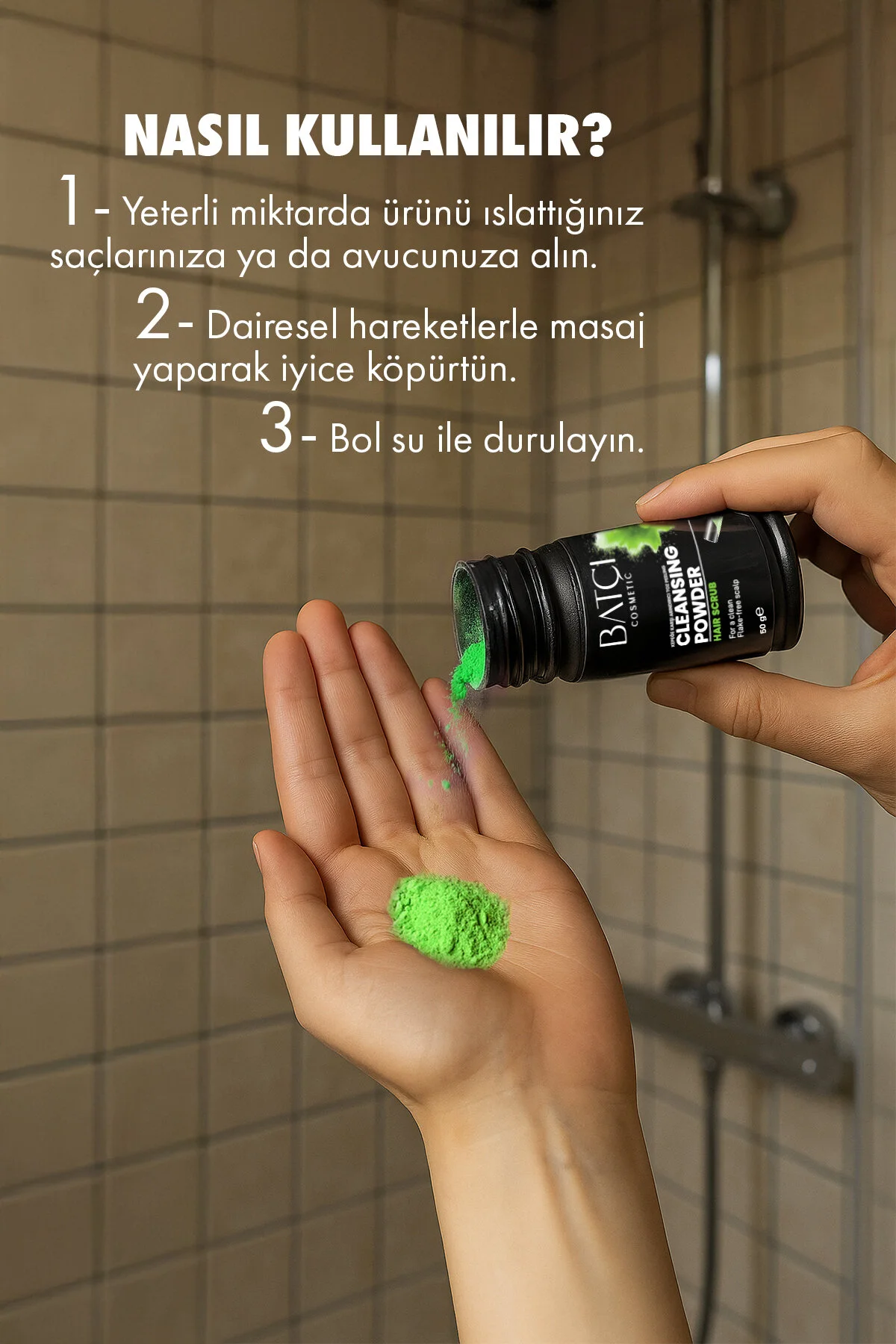 Kepeğe Karşı Arındırıcı Saç Derisini Temizleyen Ve Ferahlatan Toz Saç Peelingi 50g 50 ML