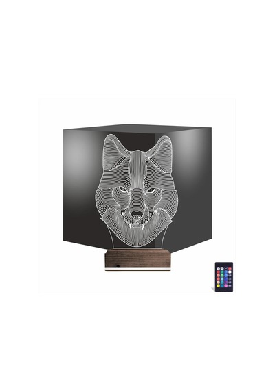 Luvivia Kurt 3d Lamba - Masa Gece Lambası Şeffaf