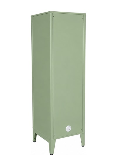 Alfafonet Ziglat Serisi Kilitli Metal Home Office Dolabı Metal Kapaklı Yeşil Ral 6018 450x1500x450 Mm