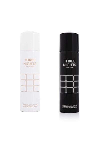 Paris Flowers Three Nights Kadın Sprey Deodorant 150 ML + Erkek Sprey Deodorant 150 ML