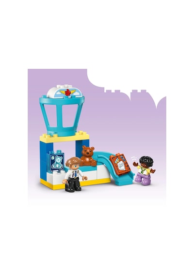 LEGO® DUPLO® Kasabası İlk Havaalanı Deneyimi 10443 - 2 Yaş ve Üzeri Çocuklar için Uçak İçeren Eğitici Oyuncak Yapım Seti (23 Parça)
