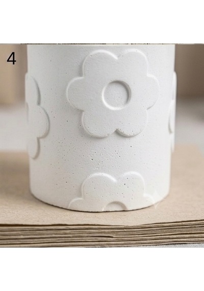 Dekoratif Çiçek Desenli Silikon Kalıp 7.6 Cm