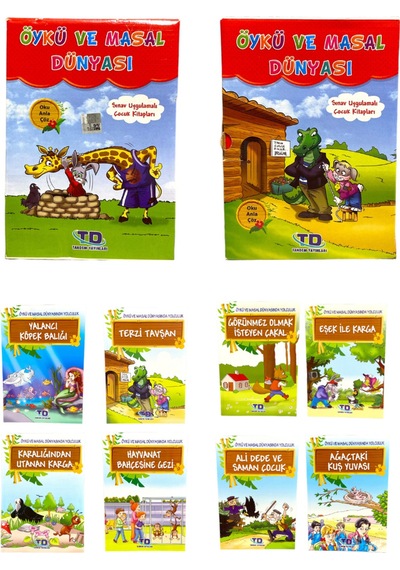 Öykü Ve Masal Dünyası Serisi 8 Kitap Sınav Uygulamalı