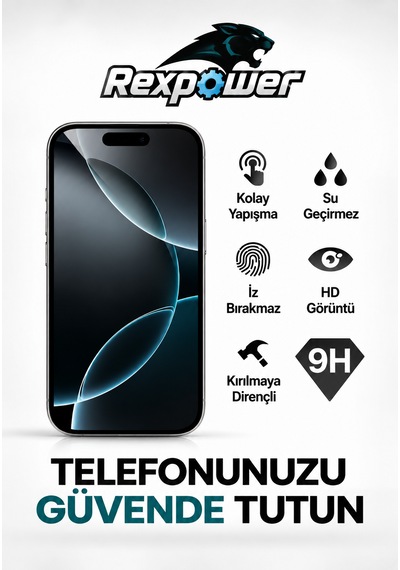 Apple iPhone 16 Pro Uyumlu 9h Hd+ Cam Ekran Koruyucu