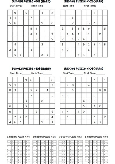 300 Zor Sudoku Kitap Seti 2 Fasikül Set
