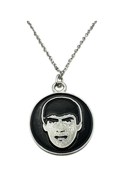 Retro Portre Madalyon Kolye Unisex Minimal Tasarım Çok renkli