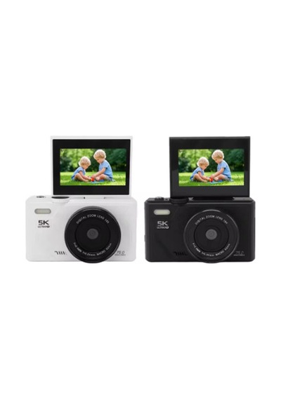 5k 75mp Hd Dijital Kamera 18x Dijital Zoom, Flaşlı,3.0 İnç Ekranlı Fotoğraf Makinesi Standart
