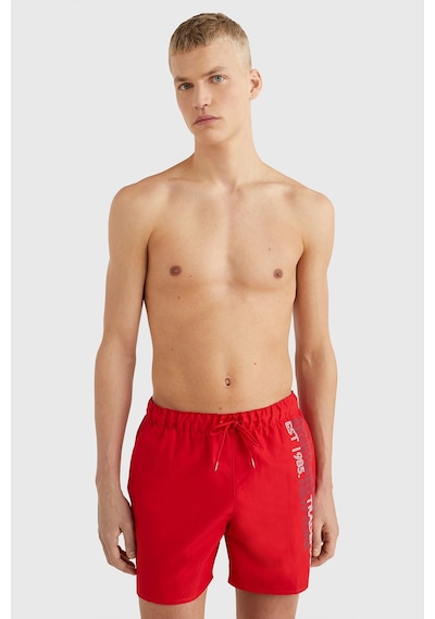 Tommy Hilfiger Cepli Erkek Şort Kırmızı