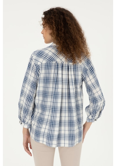 U.S. Polo Assn. Kadın Lacivert Uzun Kollu Tunik Gömlek 50288652-VR033