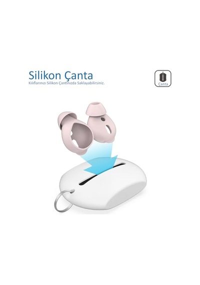 Airpods 1. &amp Amp 2. Nesil Kulak İçi Kılıf 3 Çift Small Silikon Uç 0.5mm Ultra İnce, Kaymaz, Şarj Kut Diğer