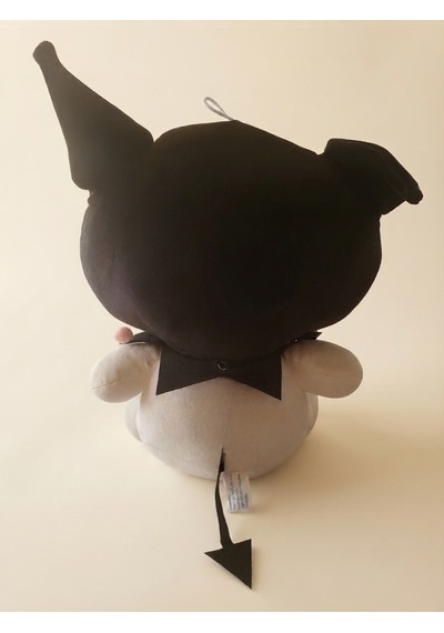 Peluş Kuromi Siyah-45 Cm Siyah-beyaz