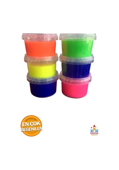 Büyük Boy Baba Slime - 6'lı Set Sarı