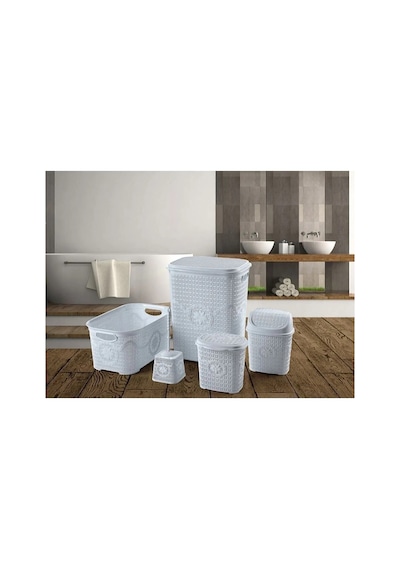 Çeyiz Seti Rattan 5 Parça Örü Çeyiz Seti Çok Renkli