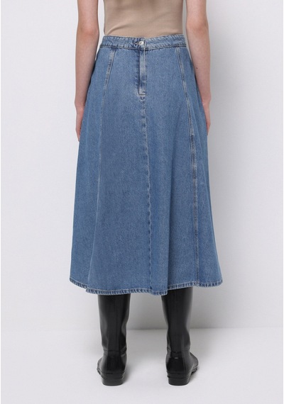 Colin's Colins Regular Fit Düz Fermuarlı Kadın Mavi Etek Cl1076231 Q1.v2 Dn44476 Denim