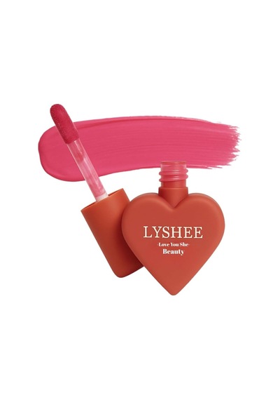 Lyshee Likit Allık - Doğal Işıltılı Bitiş - Mini Kalp Kutlu - Vegan İçerikli Joy Çok Renkli