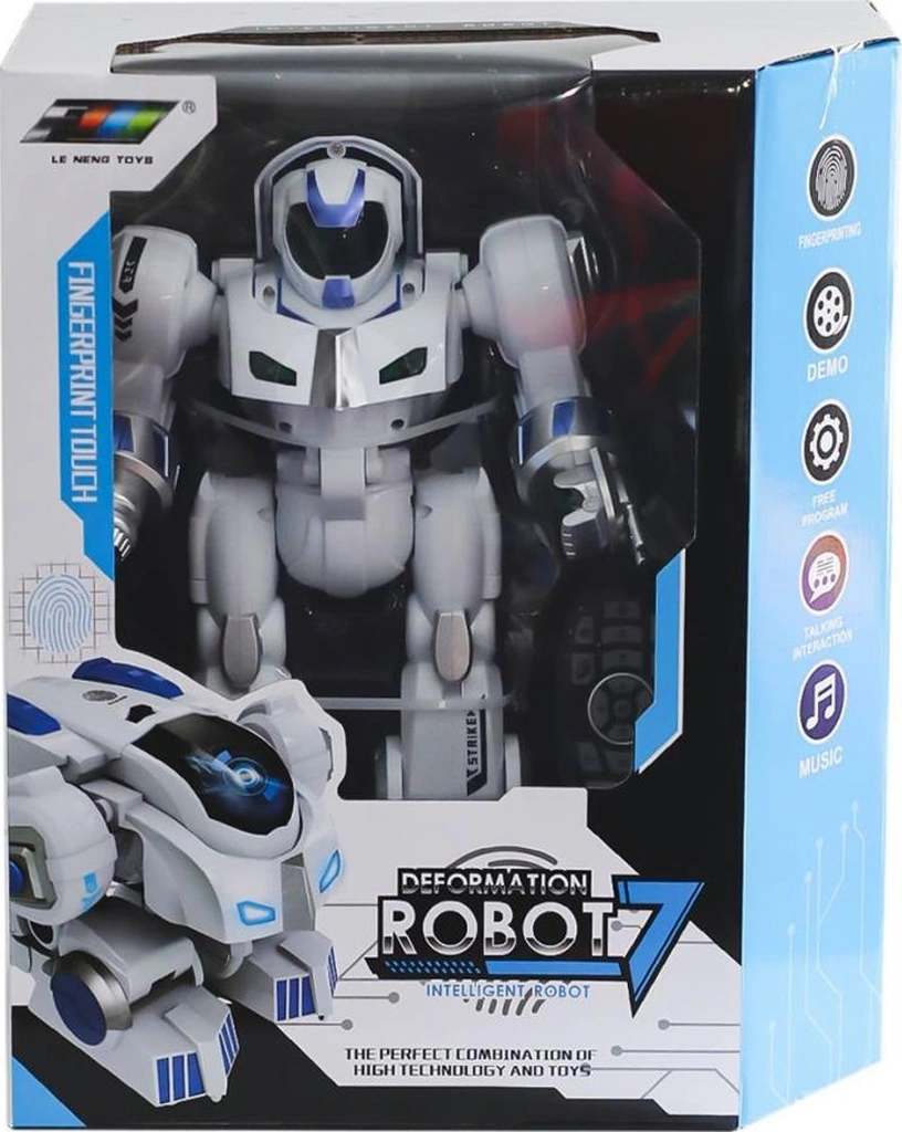 K4 Büyük Kumandalı Robot -canem Oyuncak Beyaz