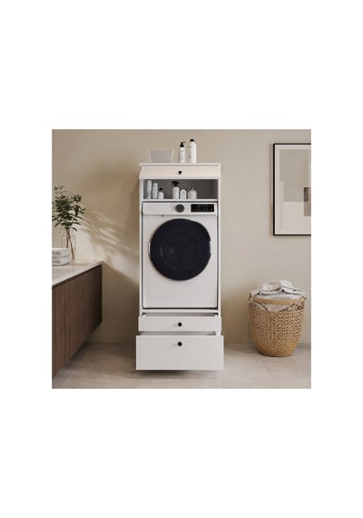 Alice 2 Çekmeceli Makine Dolabı Çok Amaçlı Dolap Banyo Dolabı Beyaz - 906143097 Beyaz Alice 2 Çekmeceli Makine Dolabı Çok Amaçlı Dolap Banyo Dolabı Beyaz - 906143097 Beyaz