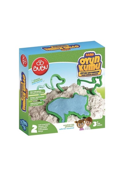 Bu-Bu Kum Ve Çiftlik Hayvan Kalıplı Set 500 GR.
