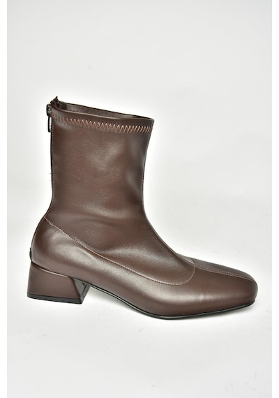 Fox Shoes T642749009 Kahverengi Streç Kadın Bot Kahverengi-suni Deri Kahverengi