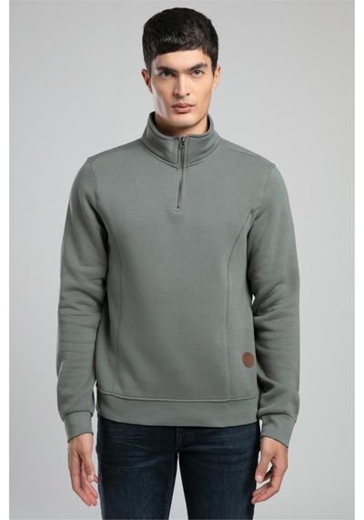 Lee Cooper Ceaser Erkek Dik Yaka Sweatshirt Çağla Yeşili-21021 Çağla Yeşili