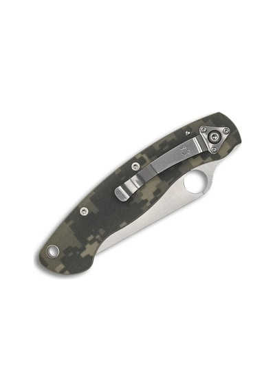 Spyderco Military Model Camo G-10 Plainedge Kamp Çakı Kamuflaj