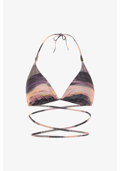 Penti Nixie Çizgili Tokalı Üçgen Bikini Üstü
