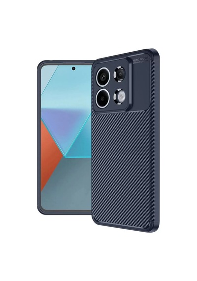 Sh Xiaomi Redmi Note 13 Pro 4g Kılıf Auto Focus Karbon Kapak - Lacivert Najmaddin