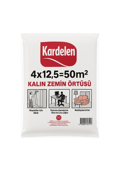 Kardelen Lüx Kalın Zemin Örtüsü Boya Ve Tadilat Örtüsü 1000 Gr 50 M²