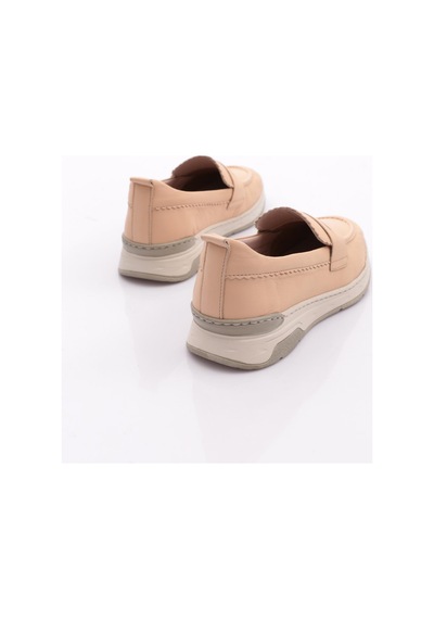 Dgn P48 Kadin Şeritli Comfort Ayakkabi Bej
