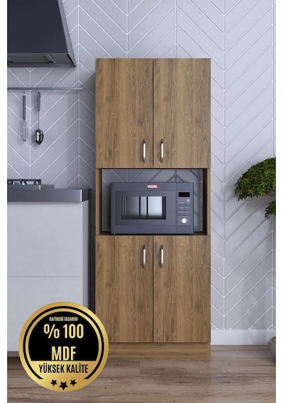 Rafineri Roma Çok Amaçlı Dolap Kapaklı Bölmeli Mikrodalga Fırın Mutfak Balkon Banyo Mdf Ceviz Rafineri Roma Çok Amaçlı Dolap Kapaklı Bölmeli Mikrodalga Fırın Mutfak Balkon Banyo Mdf Ceviz